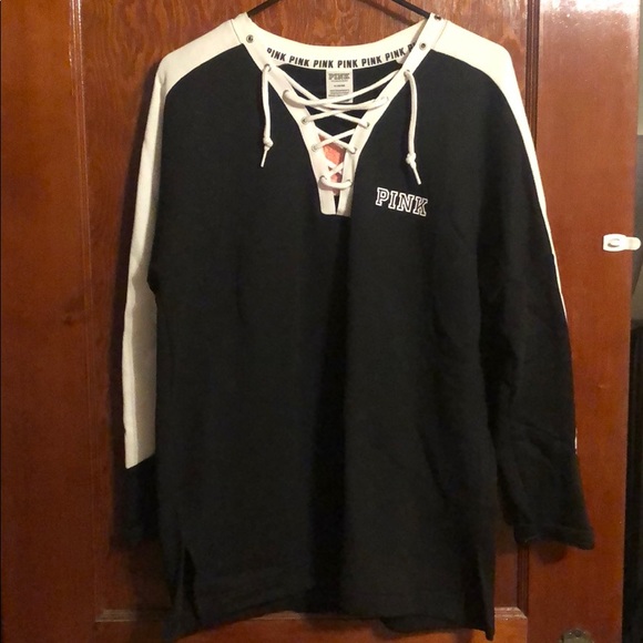 VS PINK Tie Pullover - Picture 1 of 3